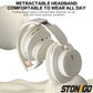 Bluetooth Headphones Over Ear Wireless Headset BT5.3 Foldable Portable Hi-Res Audio Fashion Aesthetic Deep Bass Stereo 24H Battery Fast Charge Dual Mode With Mic Noise Isolation For Students Content Creators Remote Work Trave