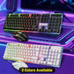 Wired USB Backlit Keyboard and Mouse Combo, Ergonomic Mechanical Feeling Gaming Keyboard & Mouse Kit, Plug Play Computer Accessories for PC Desktop Laptop Home Office Gaming