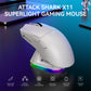 ATTACK SHARK X11 Lightweight Wireless Gaming Mouse with RGB Backlight Charging, Up to 22K DPI, PAW3311 Optical Sensor, HUYU Swit