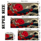 XXL Japanese Ukiyo-e Anime Bohemian Gaming Mouse Pad & Desk Mat - Large Non-Slip Rubber Base Suitable for Office, Home Computer, Compatible for PC, Laptop