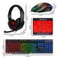 T-WOLF 4 in 1 Gaming Combo Set RGB Keyboard Mouse Headset Large Mousepad Wired USB Rainbow LED Back to School PC Gamer Kit for Desktop Laptop