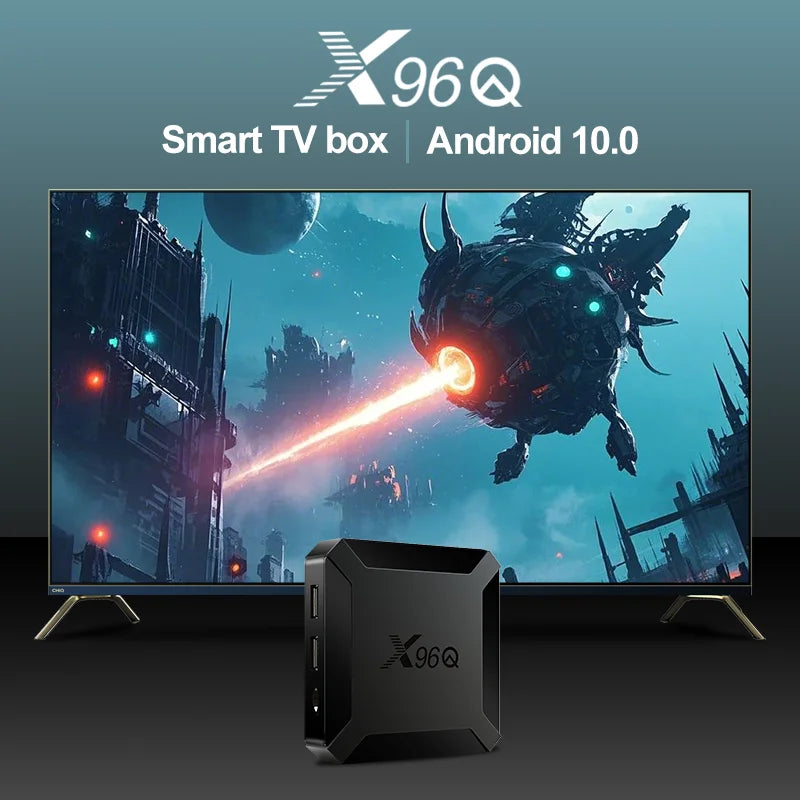Fast Shipping X96Q Android 10.0 Smart TV BOX 2GB 16GB Allwinner H313 Quad Core 2.4G WIFI 4K Set Top Box 1GB 8GB