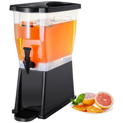SucceBuy Beverage Dispenser 3 Gallon Drink Dispenser for Parties Plastic Juice Dispenser w/ Stand Spigot Lid Iced Tea Dispenser