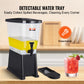 SucceBuy Beverage Dispenser 3 Gallon Drink Dispenser for Parties Plastic Juice Dispenser w/ Stand Spigot Lid Iced Tea Dispenser