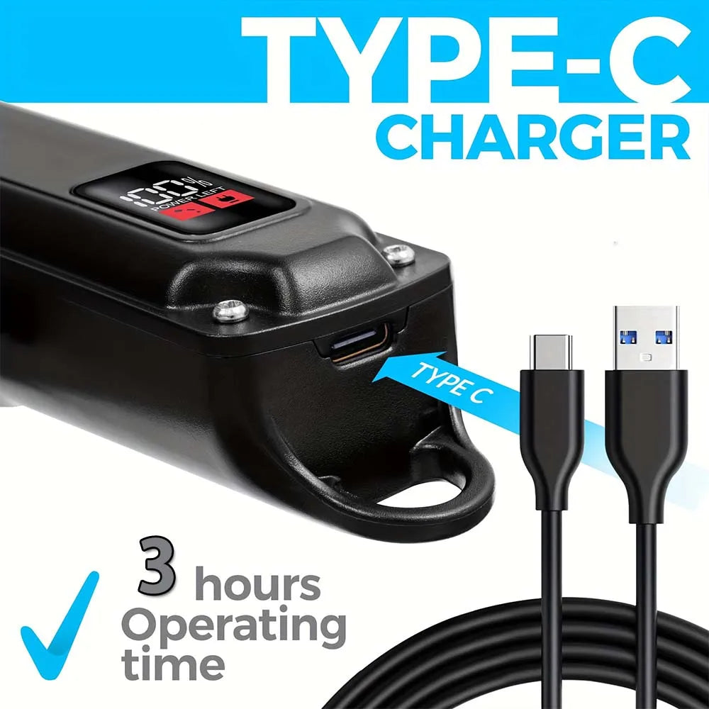 Professional Barber Electric Hair Clipper LED Display Screen USB Charging Trimmer Powerful Electric Hair Clipper Trimmer Tool