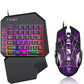 FocusOnPC TF900 2-in-1 Mobile Gaming Converter Combo, One Hand Keyboard & Mouse Kit for PUBG Mobile & Other Smartphone Mobile Games  RGB Wired Gaming Keyboard Mouse Combo