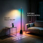 59inch RGB LED Corner Floor Lamp APP & Remote Control Timing Dimmable Standing Mood Light, Music Sync Ambient Light for Bedroom Gaming Room Live Streaming Decor