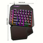FocusOnPC TF900 2-in-1 Mobile Gaming Converter Combo, One Hand Keyboard & Mouse Kit for PUBG Mobile & Other Smartphone Mobile Games  RGB Wired Gaming Keyboard Mouse Combo