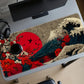 XXL Japanese Ukiyo-e Anime Bohemian Gaming Mouse Pad & Desk Mat - Large Non-Slip Rubber Base Suitable for Office, Home Computer, Compatible for PC, Laptop
