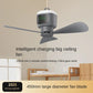 Large Size Remote Control Ceiling Fan 16 Inch USB Wireless Cooling Fan 12000mAh Portable LED Night Light Camping Fan Plus Size Ceiling Fan