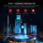 2.4GHz Wireless Headphones Bluetooth 5.0 Gaming Headset 3 Mode Connection ENC Noise Cancelling Mic 50H Playtime 50mm Drivers Low Latency Surround Sound Dual Chamber Audio for PC PS4 PS5 Xbox Switch