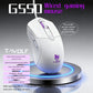 Wired Gaming Mouse RGB 6 Buttons Programmable Gaming Mouse 4 DPI Adjustable Gamer Mouse Ergonomic Computer Mouse 1.5m Braided Cable RGB Breathing Light Mouse for PC Laptop Desktop Gaming Mice Purple