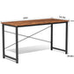 JHK Computer Office Desk Writing Study Office Gaming Table Modern Simple Style Compact Metal Frame Wood Tabletop Easy Assembly