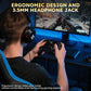 Wireless gaming controller with an interactive screen, compatible with PC, PS4, Switch, Android, and iOS devices. Features 4 programmable buttons, rapid-fire functionality, a 6-axis gyroscope, dual vibration feedback, and RGB