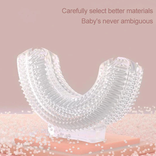 Children Electric Toothbrush Kids U-shaped 360 Degrees Silica Gel USB Charging Ultrasonic Toothbrush Kids Smart Toothbrush