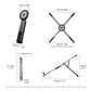 Multifunctional Aluminum Alloy Magnetic Laptop Stand Holder Mobile Phone Tablet Stand Portable Notebook Holder Mini Handheld Phone Tablet Holder Desktop Bracket  for Macbook iPhone Ipad MagSafe Live Vlog Office