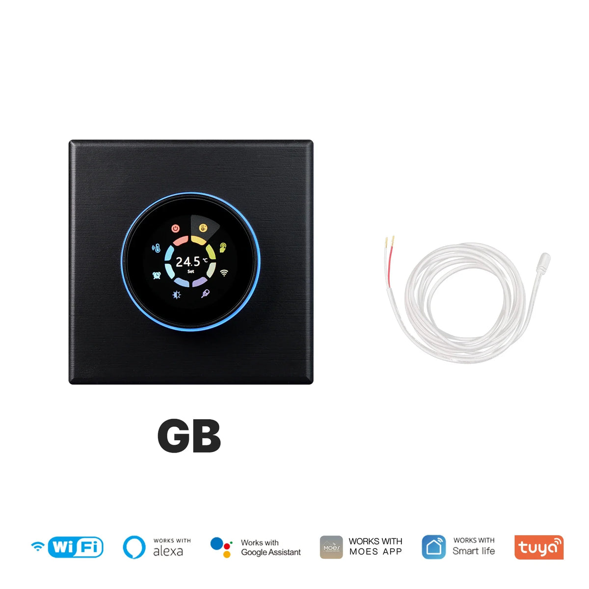 WiFi Smart Home Heating Knob Thermostat Temperature Controller For Water Gas Boiler Electric Heating Works with Alexa GoogleHome