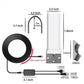 600 Miles Signal Amplified TV Antenna ABS HD 4K Digital TV Antenna Wear Resist 1080P 39dBi Antenna for Roof Utility Pole RV