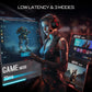 2.4GHz Wireless Headphones Bluetooth 5.0 Gaming Headset 3 Mode Connection ENC Noise Cancelling Mic 50H Playtime 50mm Drivers Low Latency Surround Sound Dual Chamber Audio for PC PS4 PS5 Xbox Switch
